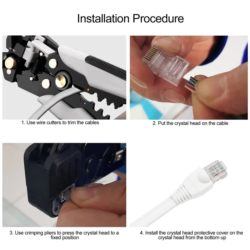 YIOVVOM Soft Plastic Ethernet RJ45 Cable Connector Boots Cover Strain