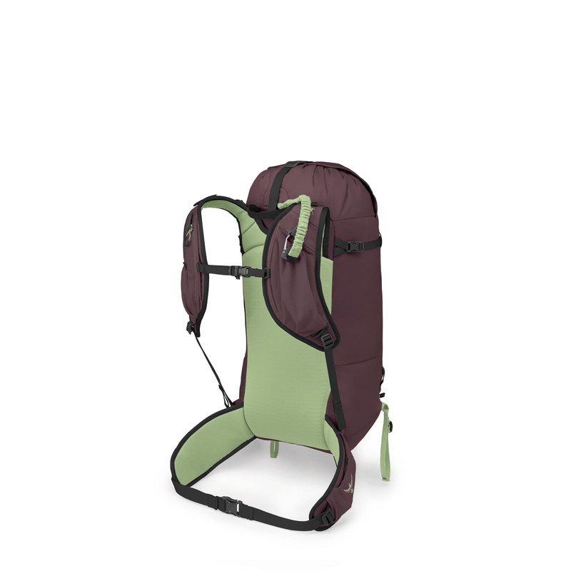 Osprey Firn 28L Ski and Snowboard Backpack, Elderberry Purple/Peppermint Green,