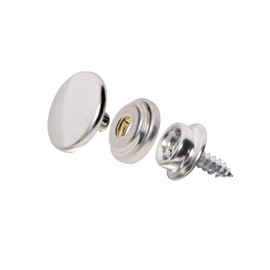 Mini Skater 4 Sets Fastener Screw Snap Stainless Steel Marine Grade Upholstery Boat Cover Button Fastener Kit for Furniture Canvas Fabric Boats Outdoor (4 Sets - Silver)
