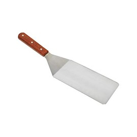 Thunder Group , 4x8-Inch Oversize Blade Turner, Stainless Steel Spatula, Wide Pancake Turner, Steak BBQ Spatula with Wood Handle