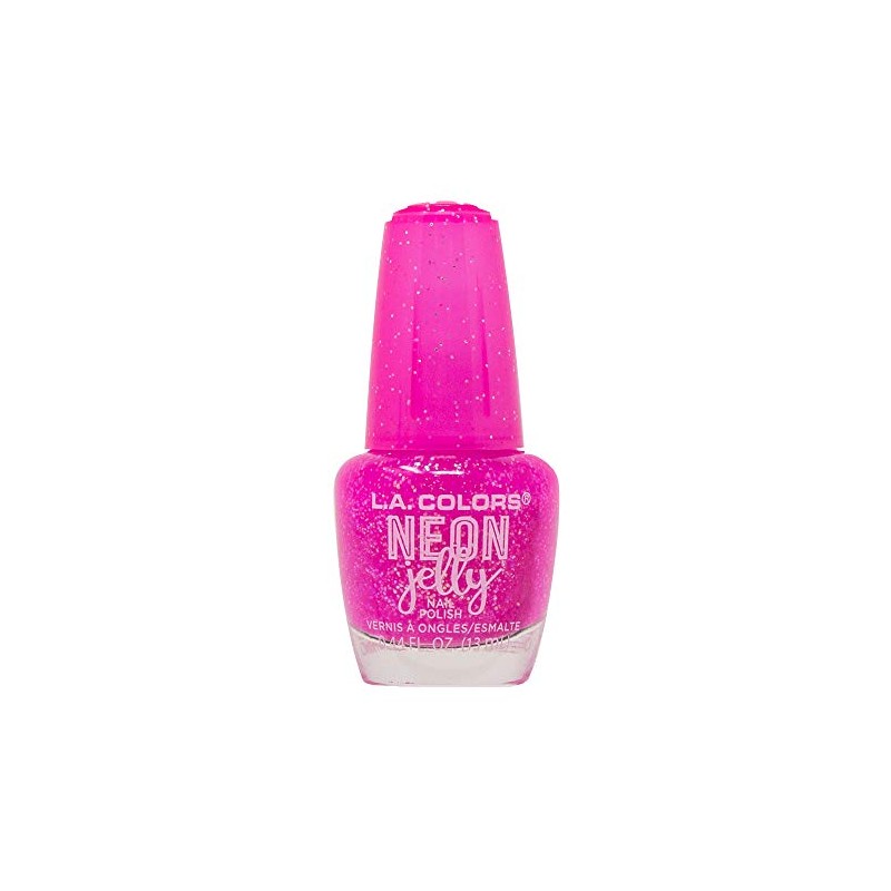 L.A. COLORS Neon Jelly Polish, Glamingo CNL365