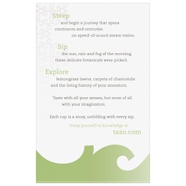 Tazo Zen Green Tea Bags for an invigorating cup of green tea Zen Tea helps you feel focused and zen 20 count pack of 6