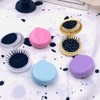 Cepillo de Pelo Plegable con Espejo, Mini Cepillo de Bolsillo