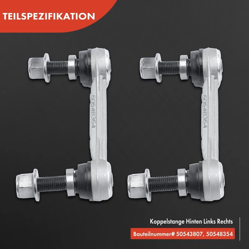 Frankberg 2 x Coupling Rod Rear Axle Left Right Compatible