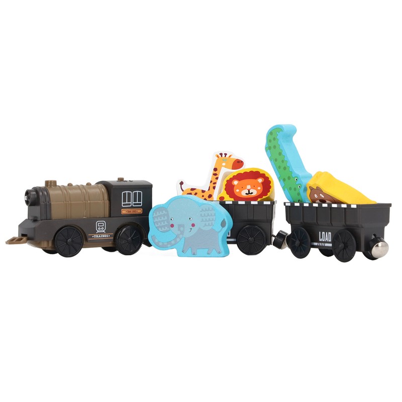 Electric Magnetic Animal Toy Train Set Preschool Educational Learning Toy
