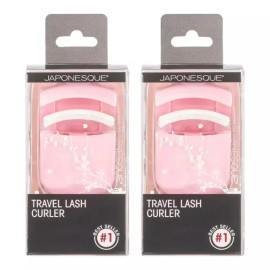 JAPONESEK 여행용 속눈썹 컬링기(핑크 2팩) JAPONESEK Travel Eyelash Curler (Pink, 2 Packs)