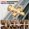 YELUN Garden Hose Splitter High Flow Splitter No Restricted-Flow Connector