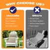 Unimatta Outdoor High Back Chair Cushion Seat Pads, 2-Pack 44