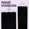 Fshine Extensiones de Cabello Natural con Clip 12 Pulgadas 50g