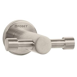 Foset Element ELA-73N, Gancho doble satinado para toalla l nea Element