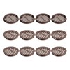 sourcing map 12Pcs 80mm/3.15" Circular Soffit Air Vents, Plastic Soffit