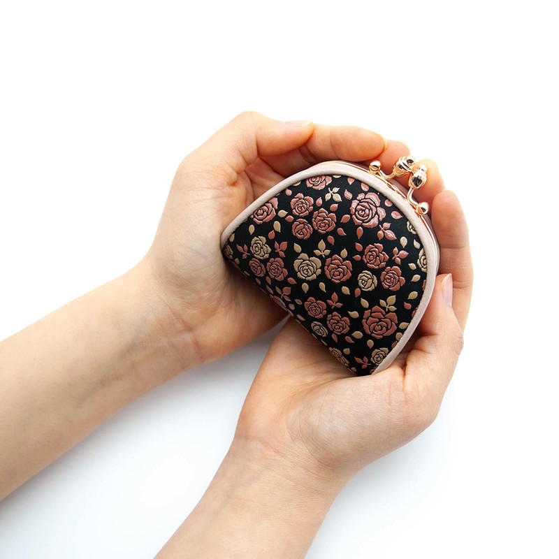 [Indenya] Inden Coin Purse, Kaguwa, Rose, Traditional Crafts, Koshu Inden,