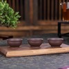 SILINE 3 PCS Zisha Gongfu Teacup,2.2 Oz Chinese Yixing Purple