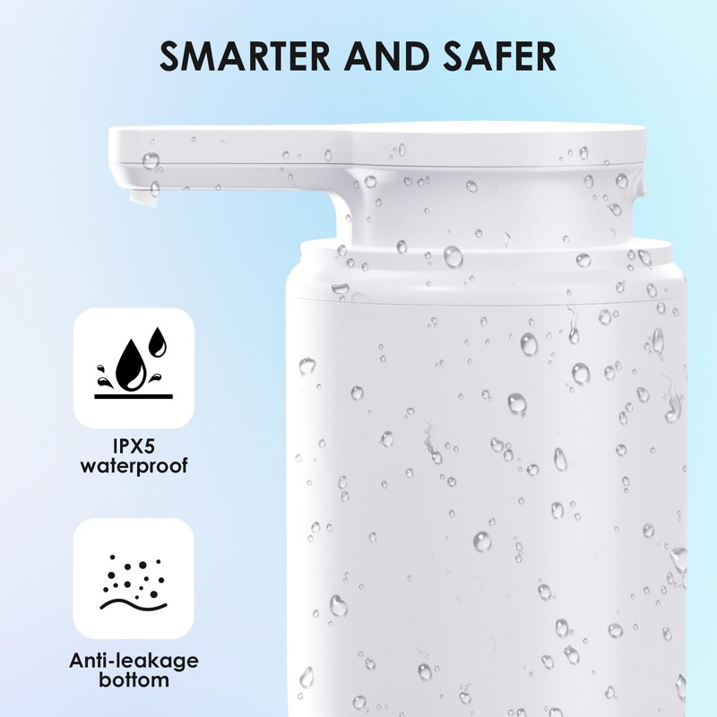 Automatic Soap Dispenser Touchless Foaming: Soap Dispenser Rechargeable for Bathroom