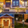 2 Packs Dusk to Dawn Outdoor Post Light with Pier