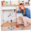 Operitacx Radiator Pipe Cover Set Sturdy Plastic Pipe Collars for