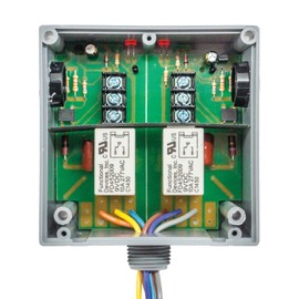 Functional Devices RIBTU2C Pilot Relays, 10 Amp 2 SPDT, 10-30 Vac/dc/120 Vac Coil, Hi/Lo Voltage Separation, NEMA 1 Housing