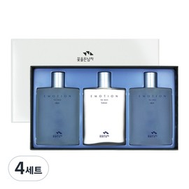 Man with Flower Emotion Skin Care 3 Piece Set, 4 Set / 꽃을든남자 이모션 스킨케어 3종 세트, 4세트