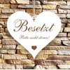 Dekolando Home Accessories Heart Plaque Engraved Toilet Door Sign 13