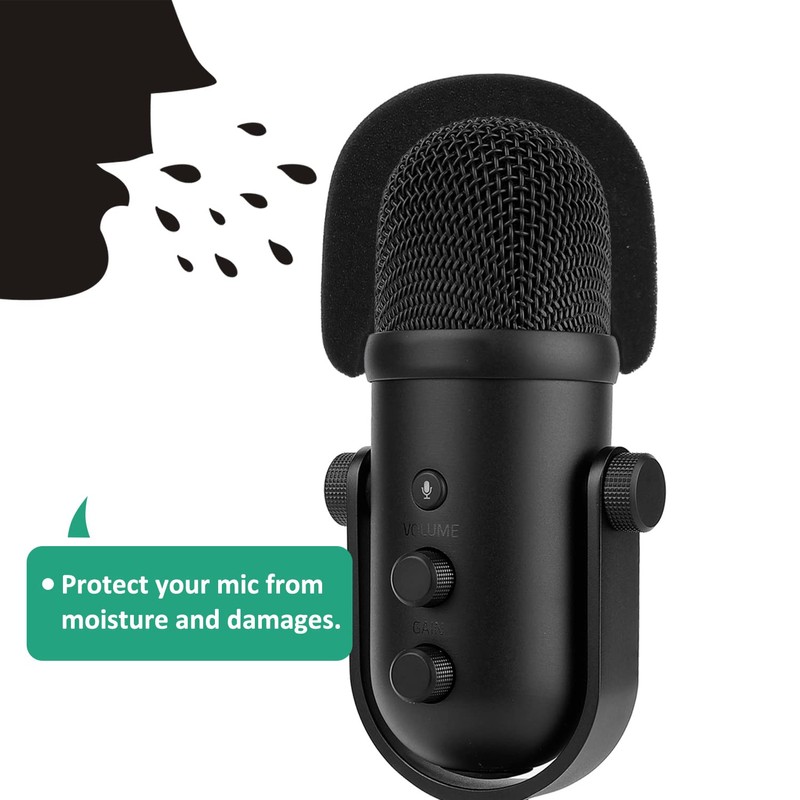 Rigych Microphone Pop Screen with Foam Windscreen Microphone, Professional Microphone