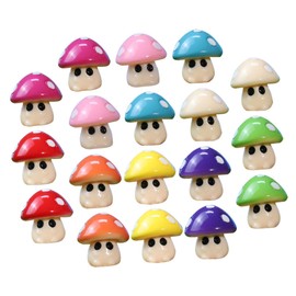 CORHAD 18pcs Resin Mushroom Statues for Garden Decor Creative Moss Landscape Ornaments for Book Shelf and -Scenes