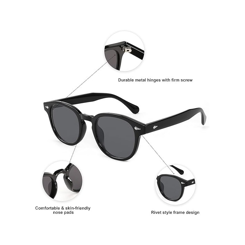 FEISEDY Women's Men's Sunglasses, Wellington Shape, Square, Retro, UV400, UV