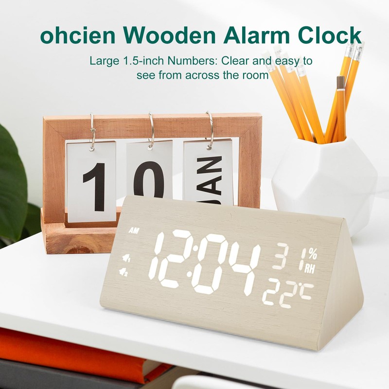 Digital Alarm Clocks for Bedrooms - Digital Clock Large Display,