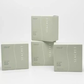 Cisort 시크릿 머드 비누 클렌징 씨쏠트 미네랄 마사지 솝 125g x 4개 Secret Mud Soap Cleansing Mineral Massage Soap 125g x 4pcs