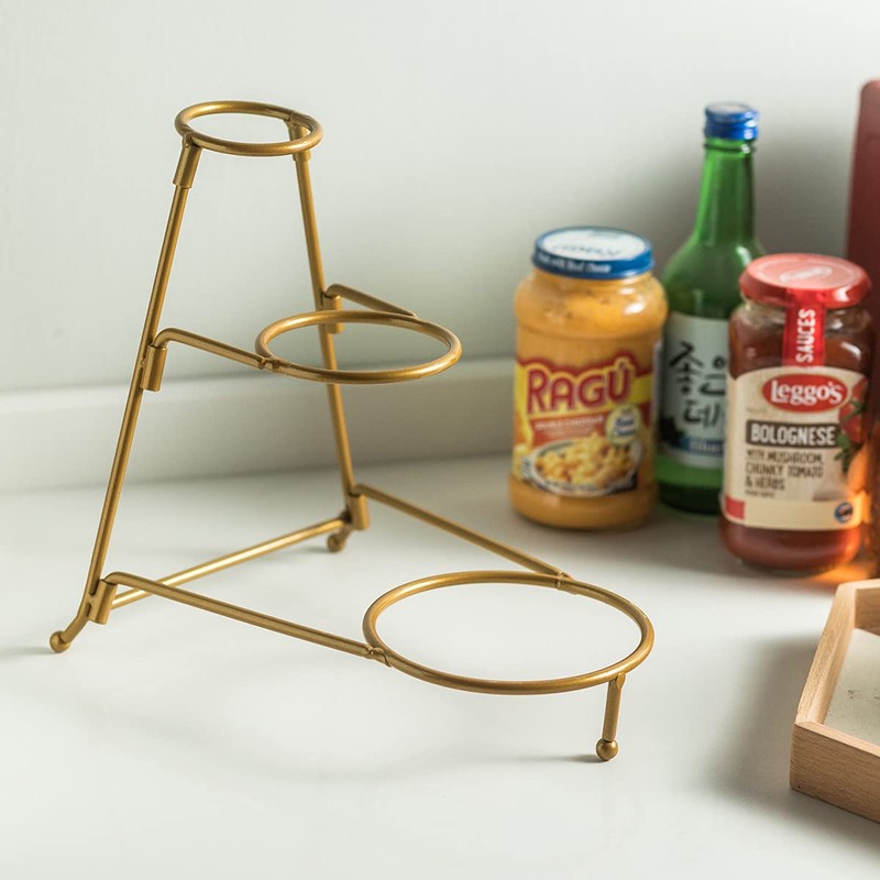 YHOSSEUN 3 Tier Serving Stand Oval Serving Bowl with Metal
