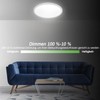 zemty LED Ceiling Light, Dimmable, 24 W, 3200 lm, RGB