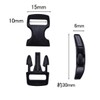 Aibboyi Buckle, 0.4 inch (10 mm), Side Release Buckle, 50