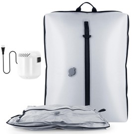 Dobaly Professional Vacuum Bags for Travel with 55W Super Power Electric Pump, IP67 Reusable Vacuum Seal Bags for Clothing for Suitcases and Backpack Space Saver Bags for Travel (2PC+Pump)