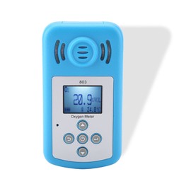 Detector de Oxígeno, Probador de Gas O2 Portátil Medidor de Gas de Oxígeno, 0~25% VOL Probador de Medición de Concentración de O2 con Alarma, Pantalla Digital Detector de Fugas de Gas de Oxígeno