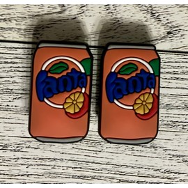 Lot of 2 Fanta Charms compatible with Crocs.