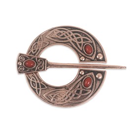 Vintage Viking Brooch Pin for Women Celtic Bow Harp Scarf Cloak Shawl Buckle Clasp Pin Brooch Lapel Girls Pirate Amulet Jewelry