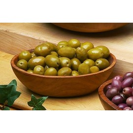 Sicilian Green Olives Imported from Italy 11 Lb - Bulk Herb-Marinated, Sour Tasting, Professional Chef Quality