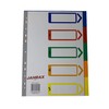 A4 5 Part Polypropylene Dividers with Index Cover