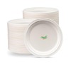 Disposable Paper Plates Extra Strength White Super Rigid Bagasse Plates