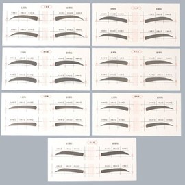 Easy eyebrow guide sticker, arched eyebrows, eyebrow color / 간편한 눈썹가이드 스티커 갈매기눈썹 눈썹색깔