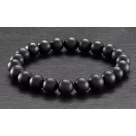 Unbranded Men's Natural Healing Stone Stretch Bracelet