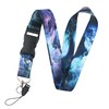 DMLSKY Blue Lanyard ID Badge Holder, with Safe Release Black