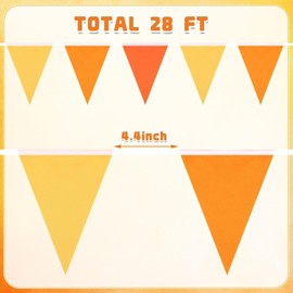 MARFOREVER 30Pcs Fall Pennant Banners, 28Ft Thanksgiving Fabric Triangle Flags Bunting Garland Harvest Autumn Banner for Baby Shower Nursery Garden Wedding Engagement Anniversary Party Decorations