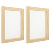 Operitacx 2 Pack Paper Making Screen Kit, Mold and Deckle