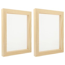 Operitacx 2 Pack Paper Making Screen Kit, Mold and Deckle for Paper Making for Artists, Teachers & Beginners, 9.82x7.47x0.90in