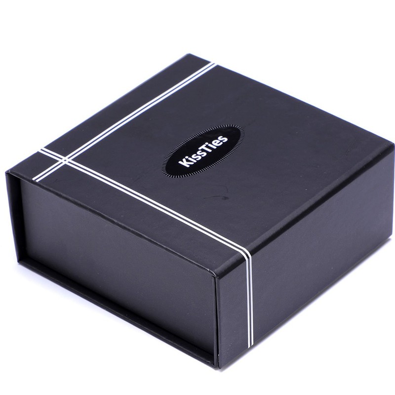 KissTies Corbata con estampado de rayas militares estadounidens, Azul /