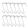 OJYUDD 12 Pack White Smart Over The Door Hook,2 Side