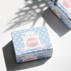 Haobebe Goat Milk Soap Handmade Acne Face Cleansing Soap Strong Cleansing Power Facial Exfoliation Removal 90g / 하오베베 산양유비누 수제 여드름 세안 비누 강한세정력 얼굴각질제거 90g