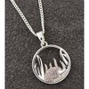 equilibrium Country Hedgehog Round Silver Plated Necklace