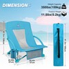 Beach Chairs for Adults 2 Pack,Heavy Duty Folding Low Back