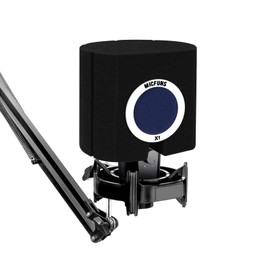 Micfuns X1 Microphone Windshield Pop Filter Acoustic Filter for 4.5cm-6.0cm Recording Studios Microphones (Blue)